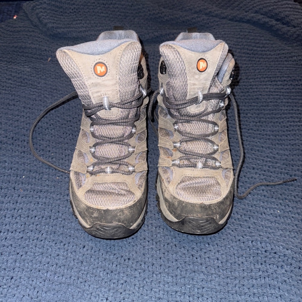 Merrell Moab 3 Mid Waterproof Hiking Boots Grey Charcoal Womens 11 J500162